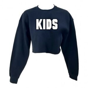 KIDS 90's Skateboarding Movie "Cropped" Crop Top Long Sleeve Crewneck Sweatshirt